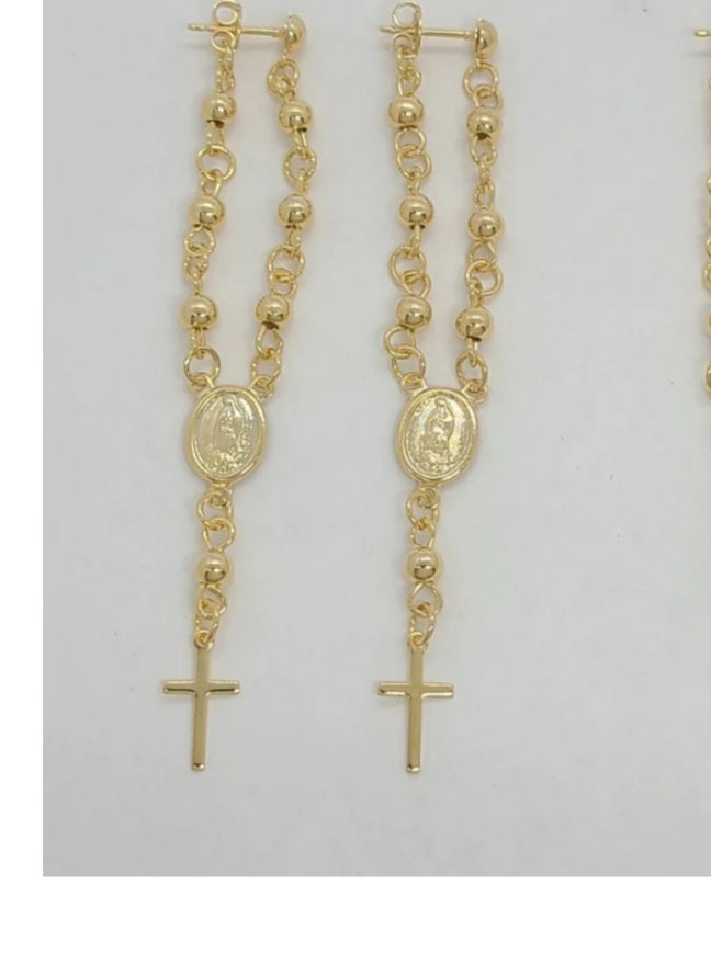 Rosary Earrings